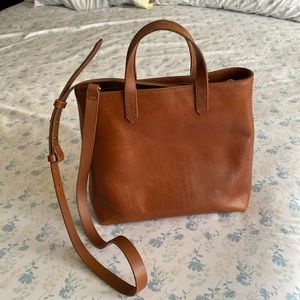Madewell leather tote bag